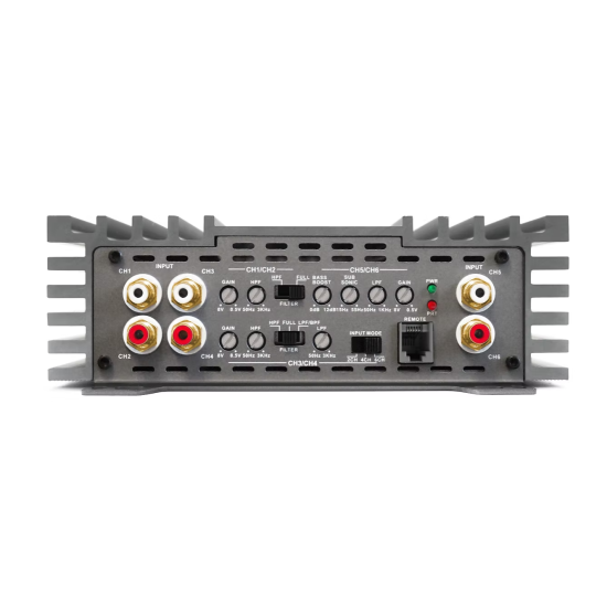 ZAPCO Z-150.6 II 6-kanałowy wzmacniacz klasy AB do systemów SQ Moc przy 4Ω: 6 x 165 W